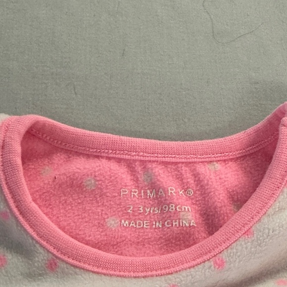 Primark - Poodle Hair Design Long Sleeve Sweater - Pink & White - Picture 2 of 4